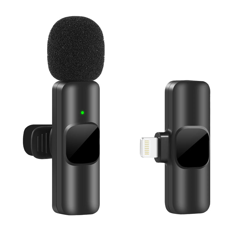 Microfone Sem Fio Duplo Lapela - iPhone| Android Profissional